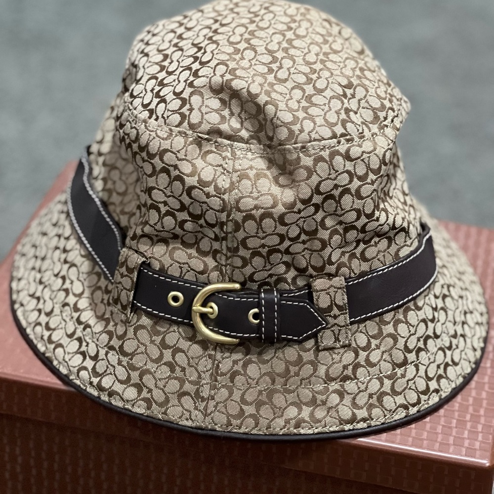 Coach Vintage brown bucket hat